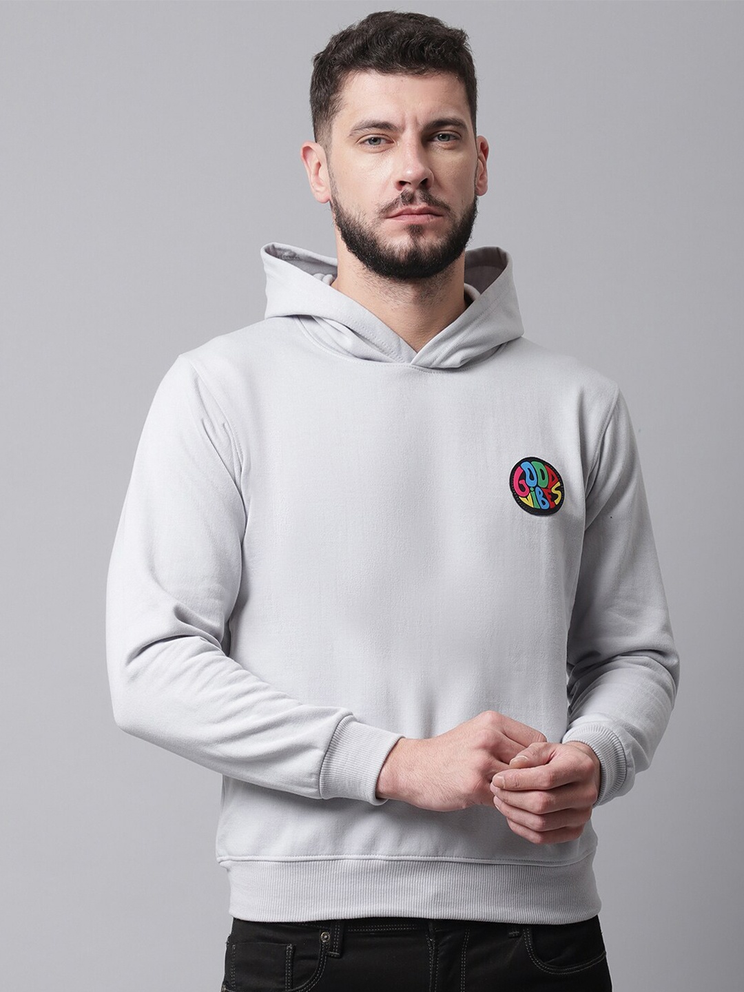 

Obaan Hooded Fleece Sweatshirt, Grey