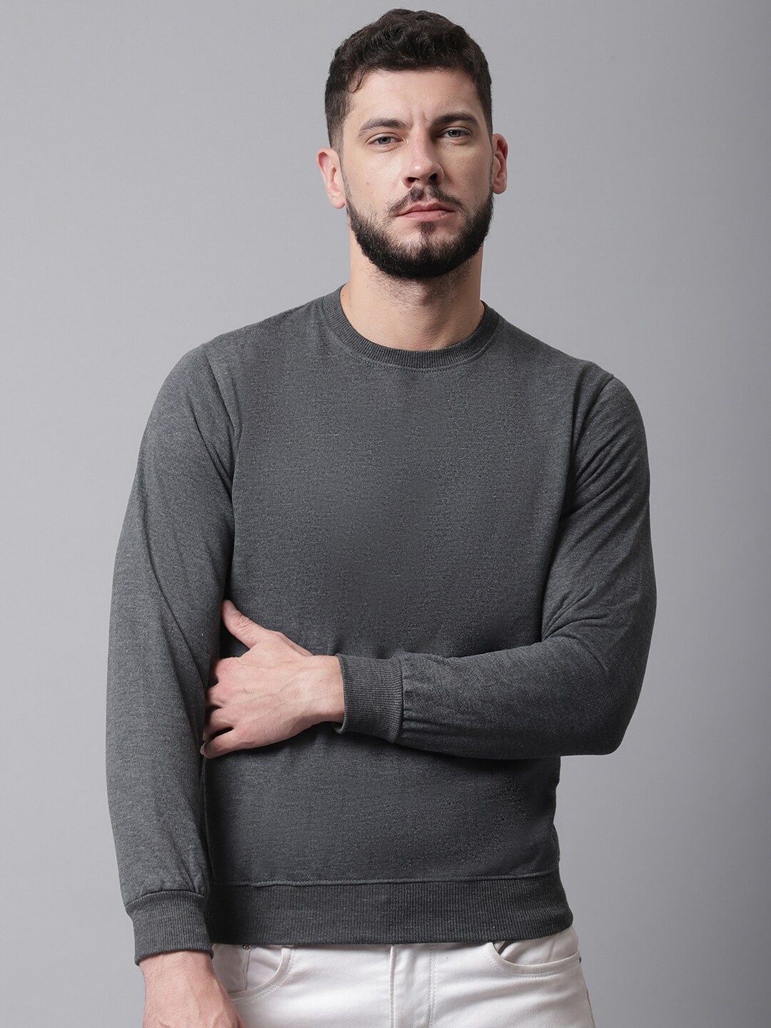

Obaan Men Grey Sweatshirt