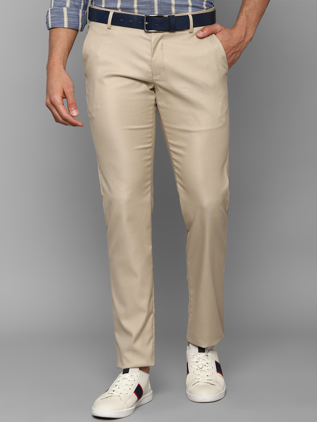 

Allen Solly Men Beige Slim Fit Solid Trouser