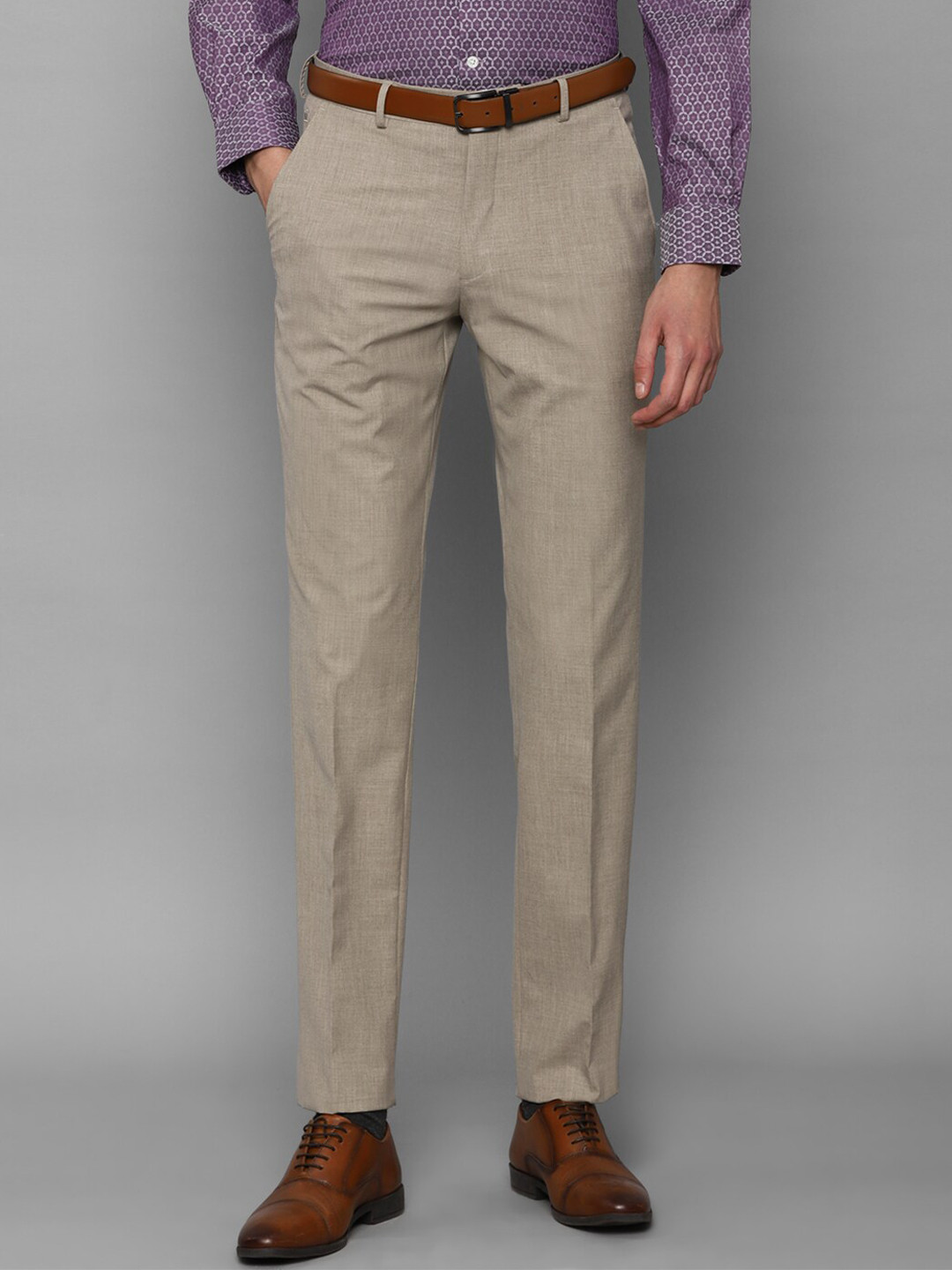 

Louis Philippe Men Beige Trousers