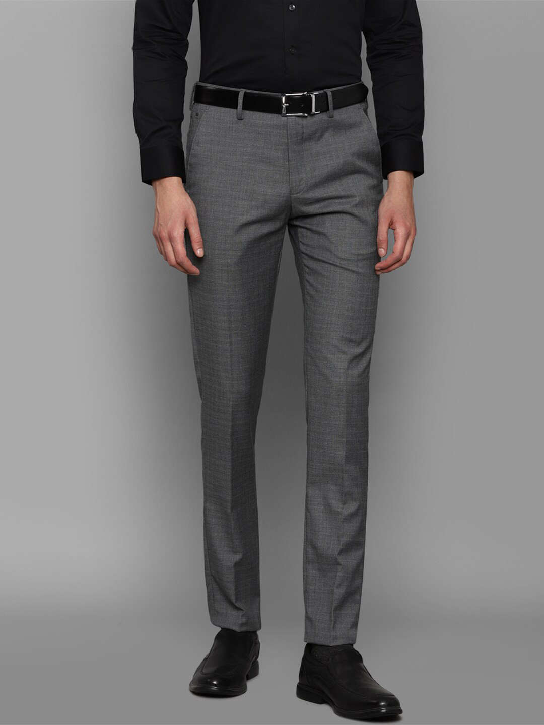

Louis Philippe Men Grey Slim Fit Formal Trouser