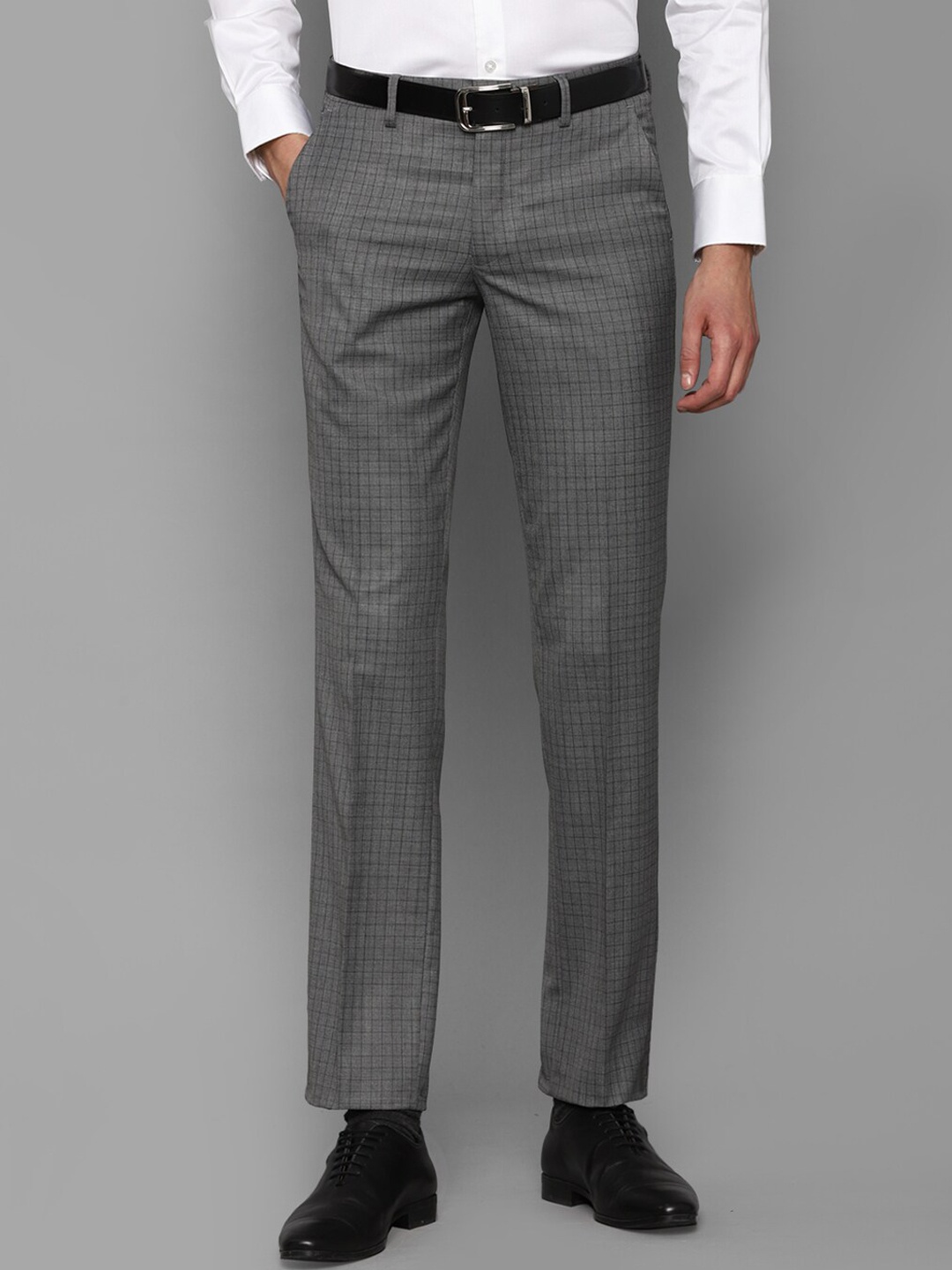 

Louis Philippe Men Grey Formal Trouser