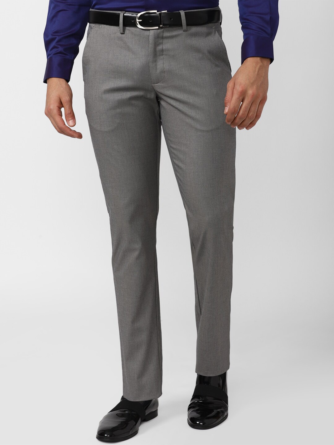 

Van Heusen Men Grey Slim Fit Trousers
