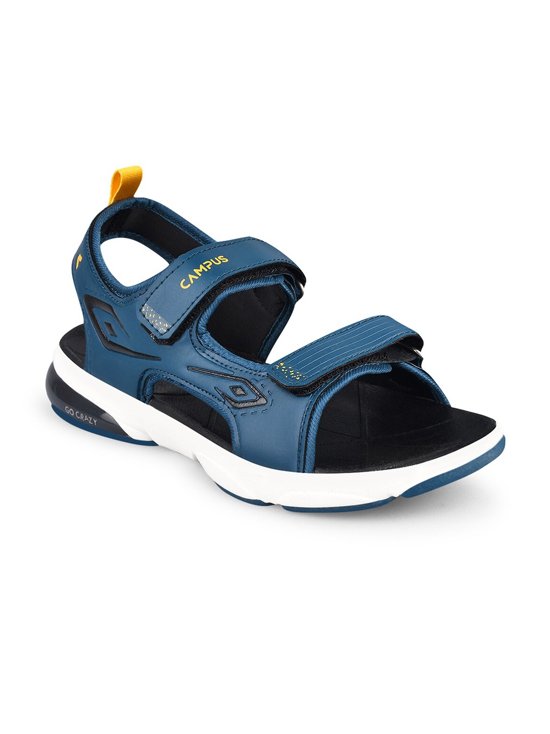 

Campus Men Blue Solid Sports Sandals