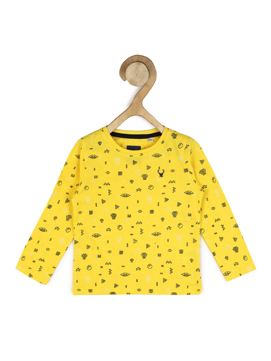 

Allen Solly Junior Boys Conversational Printed Cotton T-shirt, Yellow
