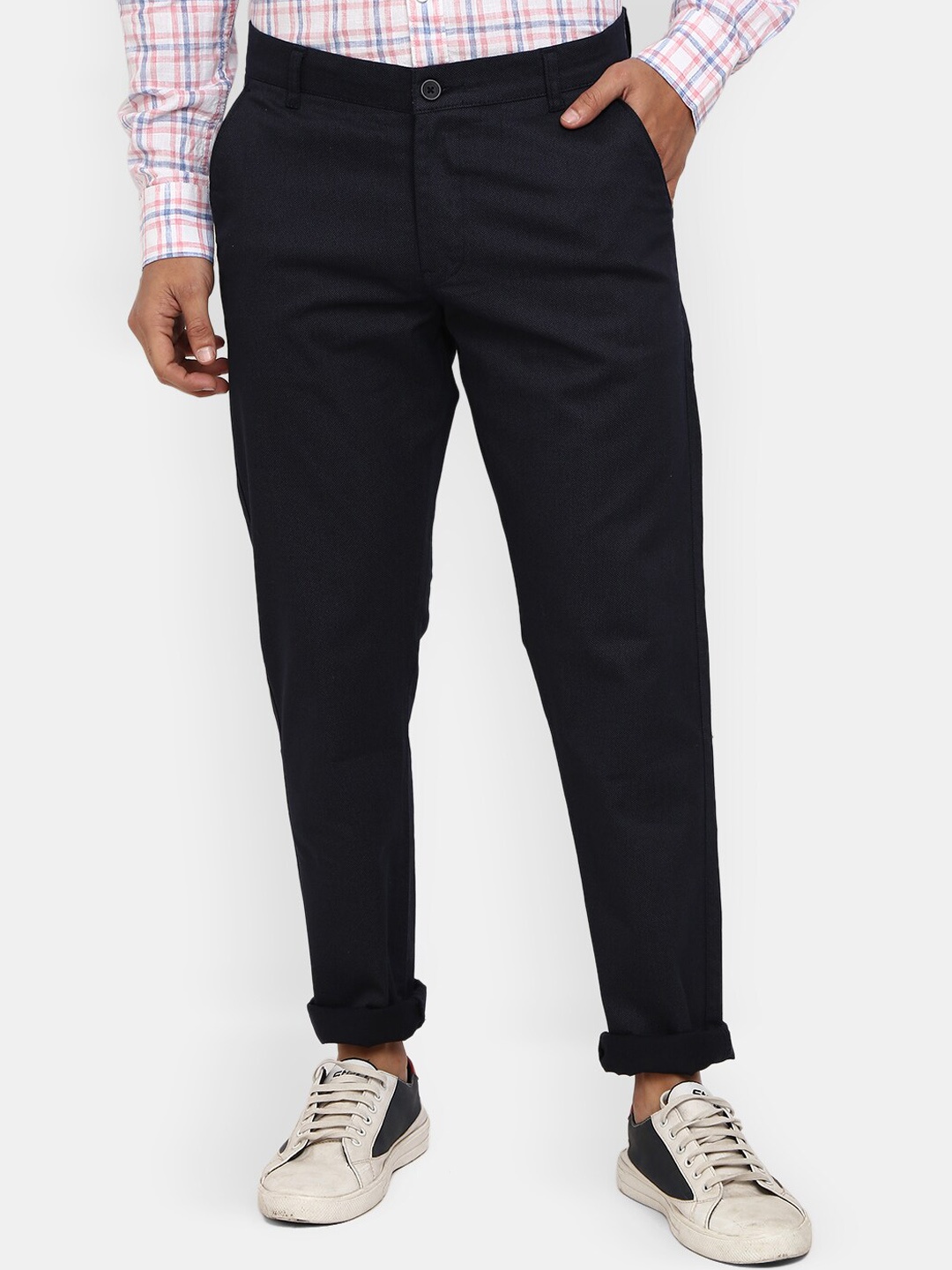 

V-Mart Men Blue Classic Slim Fit Trousers