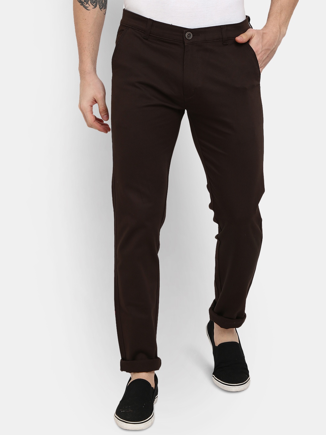 

V-Mart Men Black Trousers