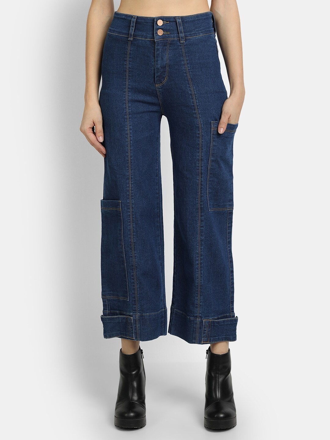 

River Of Design Jeans Women Blue Bootcut Stretchable Jeans
