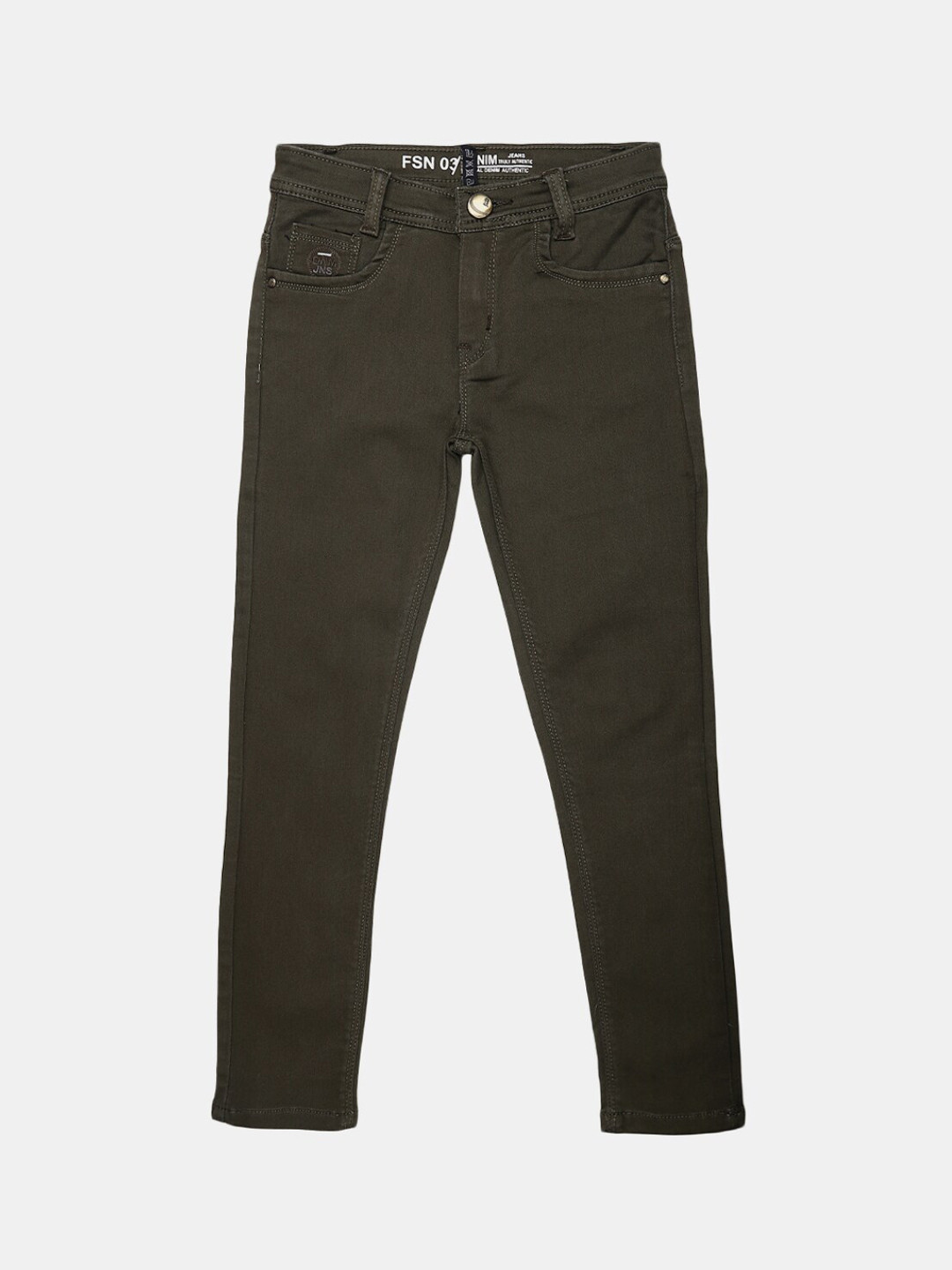 

V-Mart Boys Olive Green Solid Classic Trousers