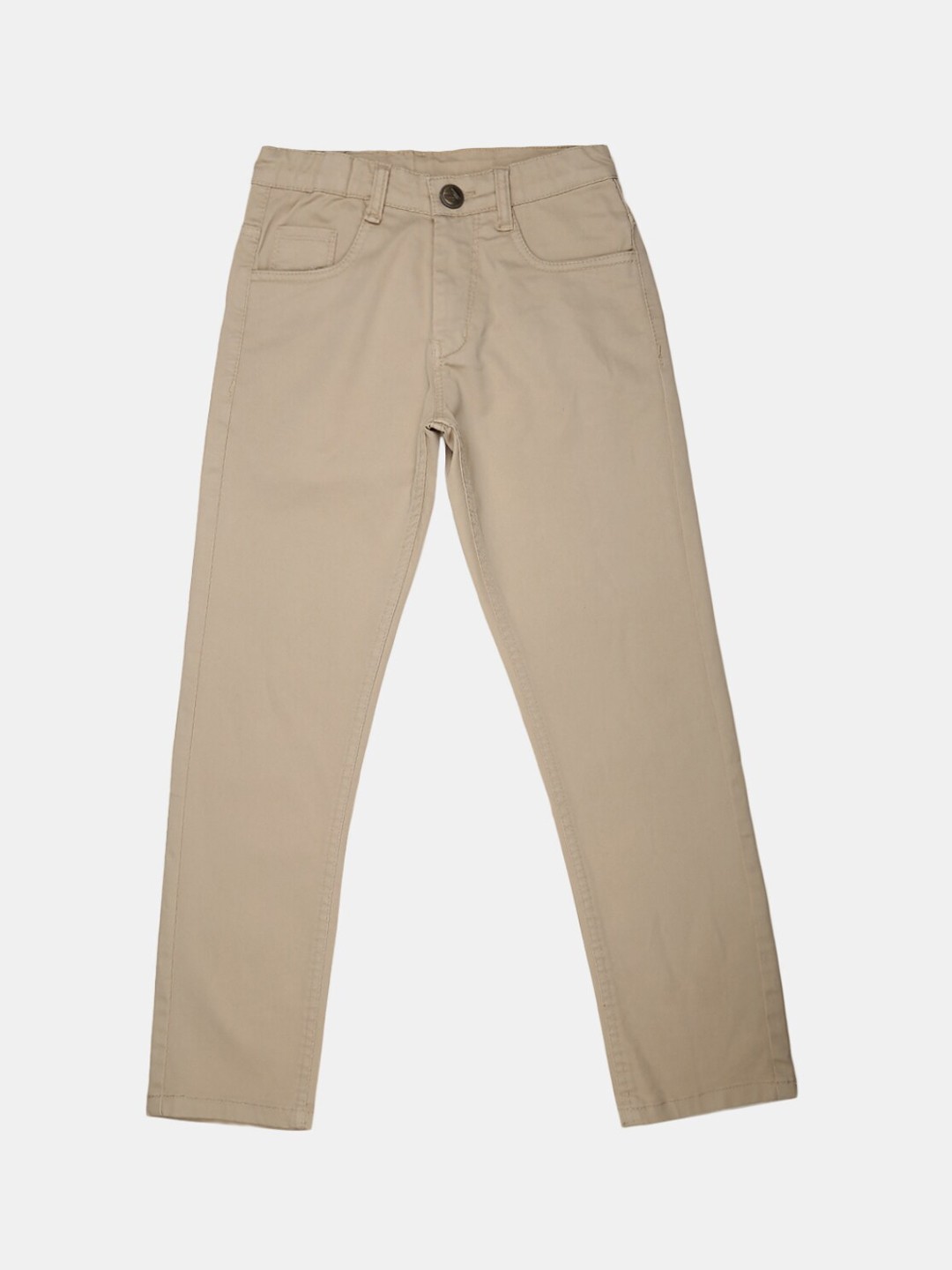 

V-Mart Boys Beige Solid Classic Chinos Trousers