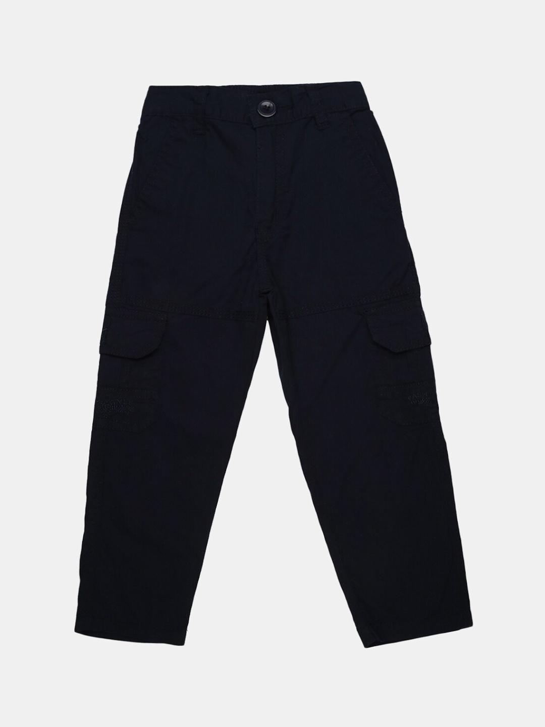 

V-Mart Boys Navy Blue Classic Cotton Cargos Trousers