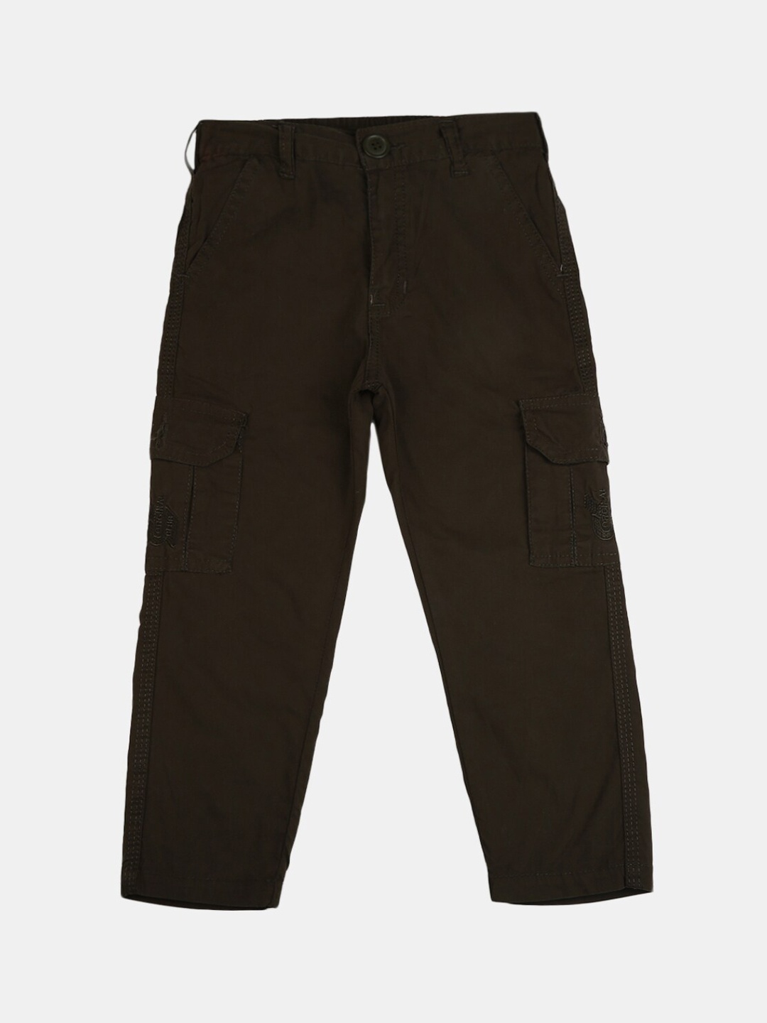 

V-Mart Boys Olive Green Classic Cotton Cargos Trousers