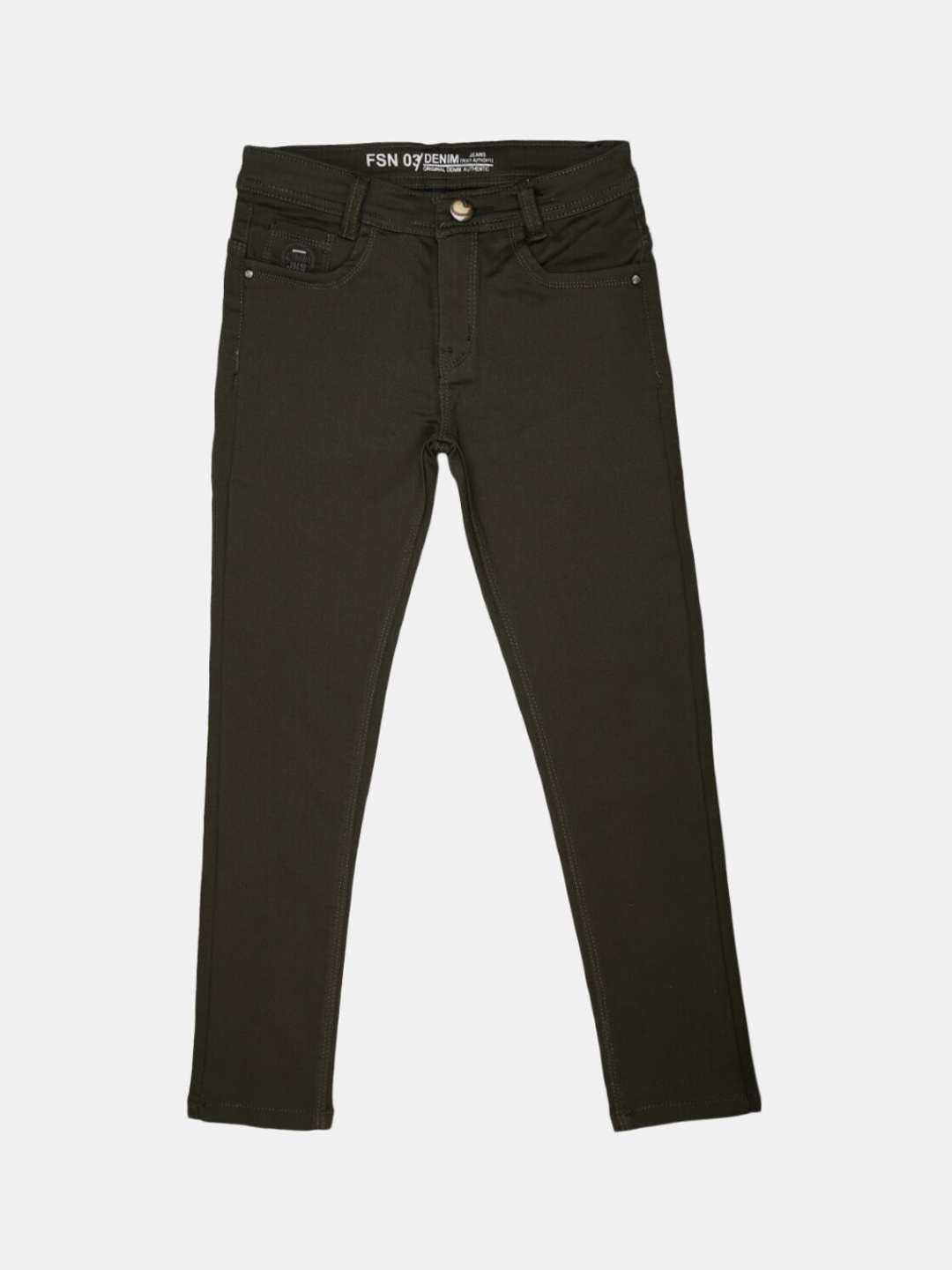 

V-Mart Boys Olive Green Classic Cotton Trousers