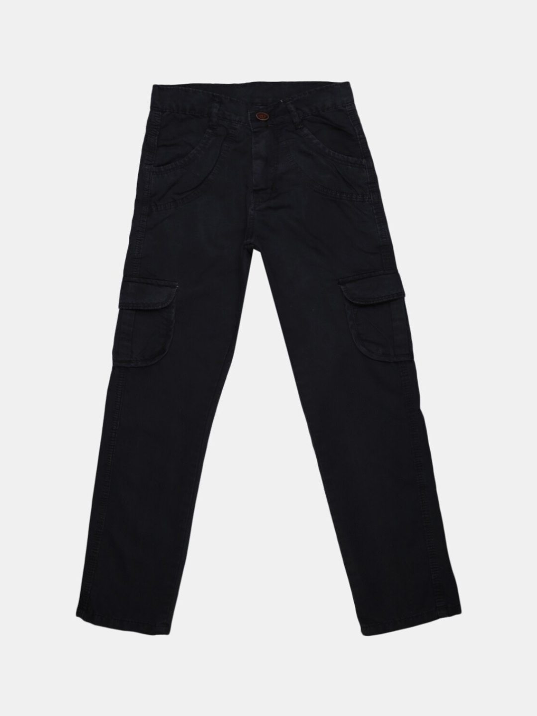 

V-Mart Boys Classic Cargos Trousers, Black