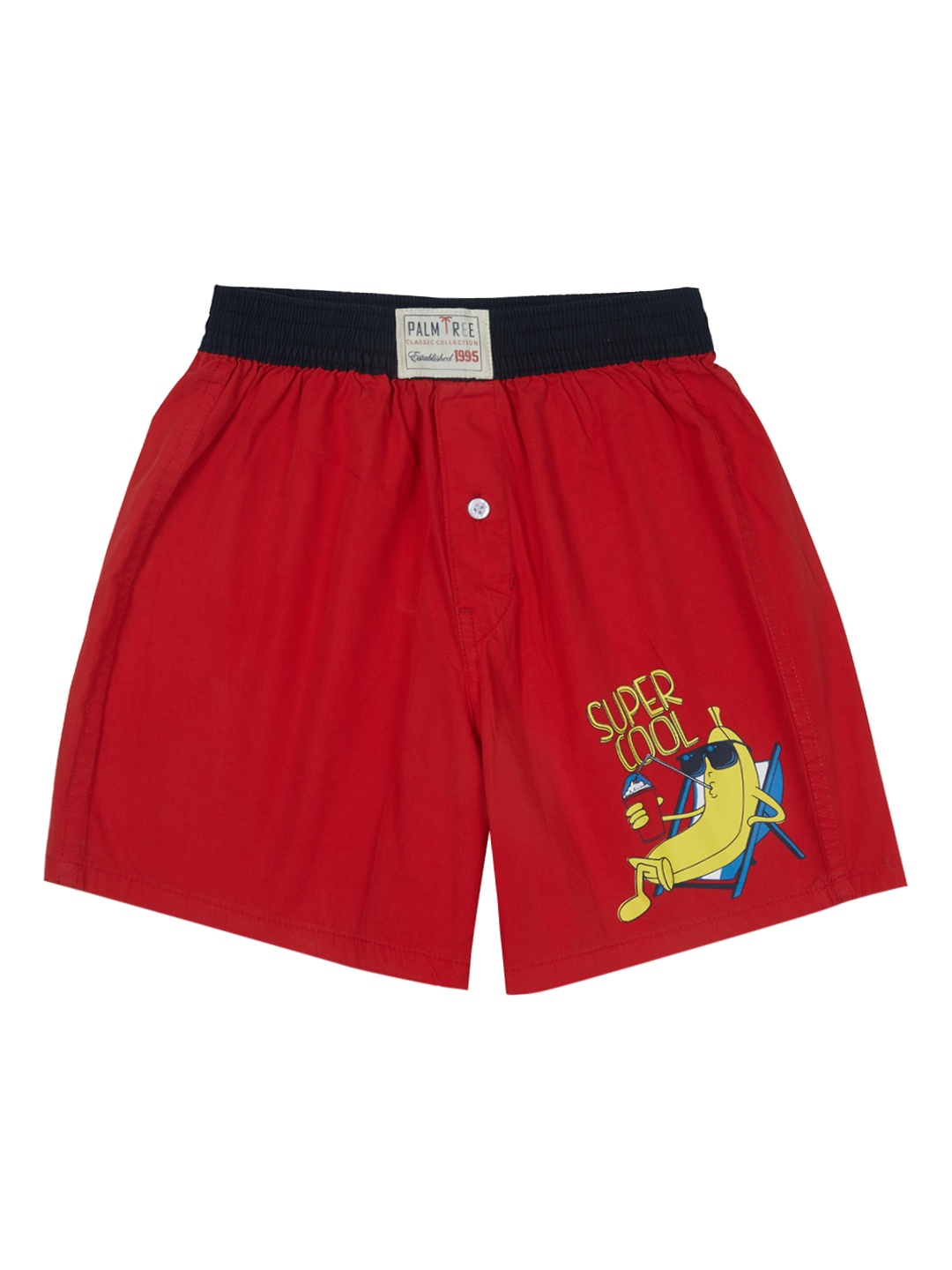 

Palm Tree Boys Red Printed Detail Shorts