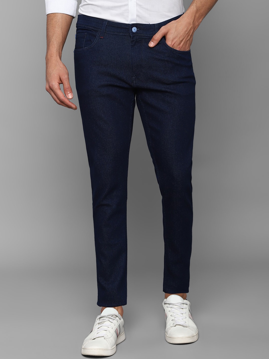 

Allen Solly Men Navy Blue Slim Fit Cotton Jeans
