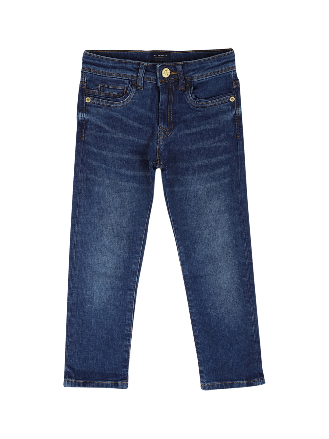 

Allen Solly Junior Boys Navy Blue Slim Fit Heavy Fade Cotton Jeans