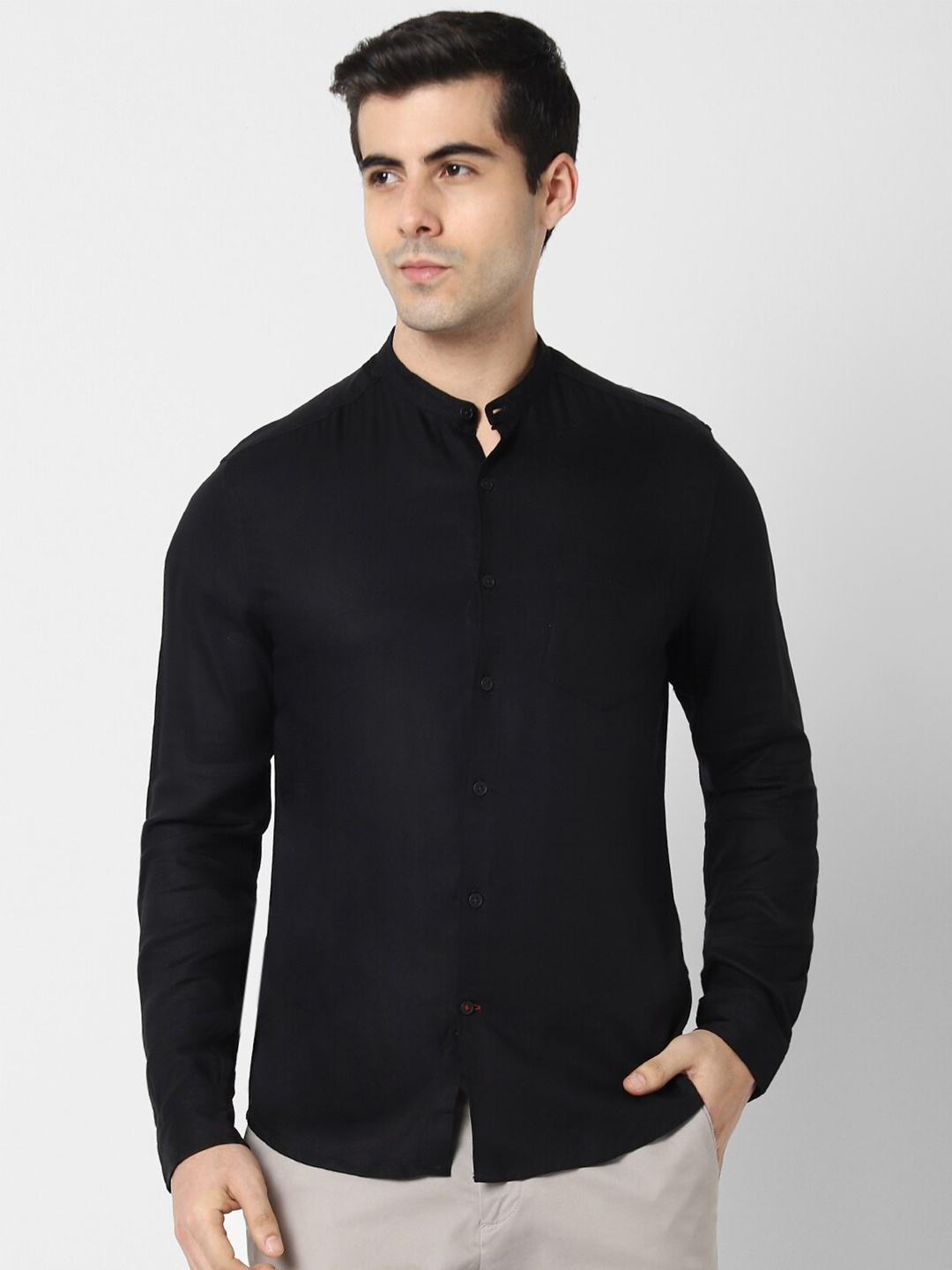 

VASTRADO Men Black Casual Shirt