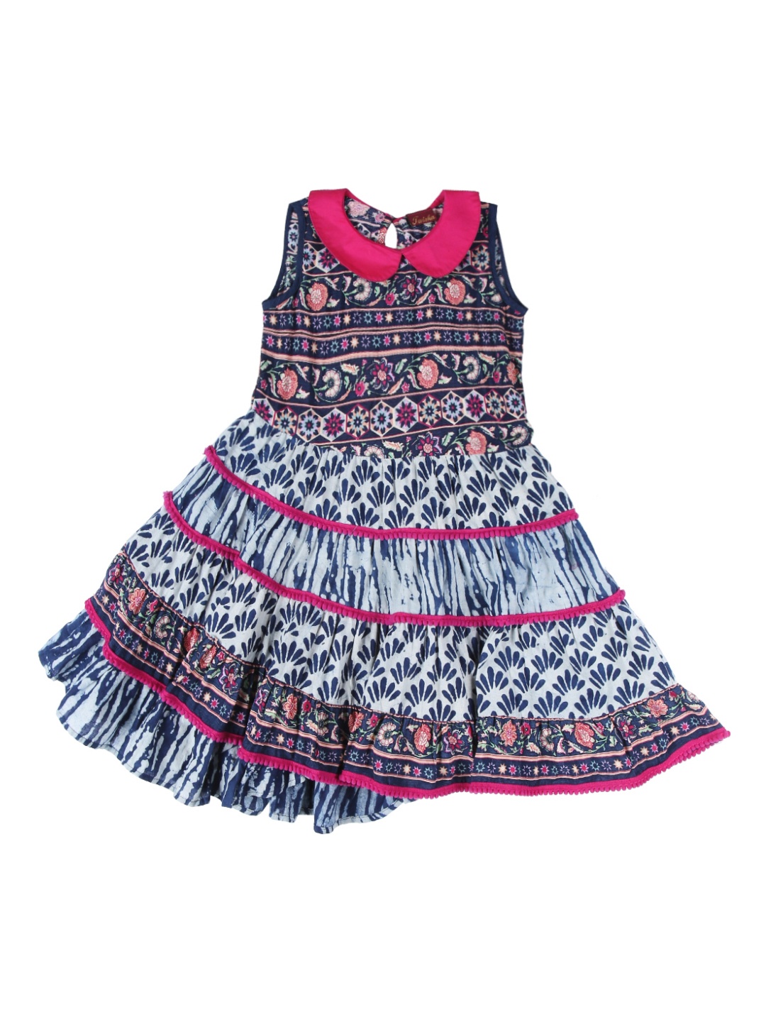 

Twisha Girls Blue Printed A-Line Dress