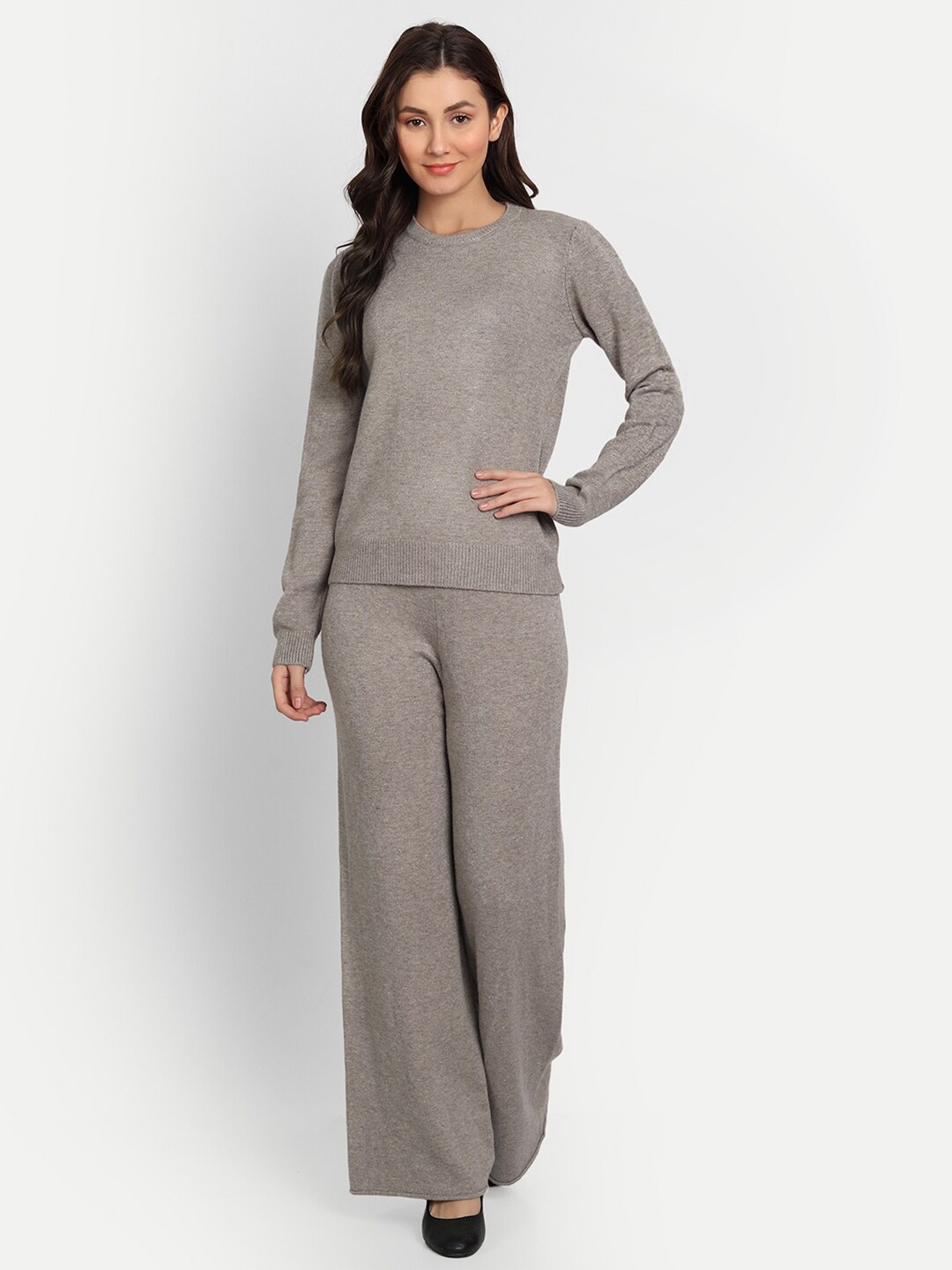 

iki chic Woman Solid Co-Ord Set, Grey