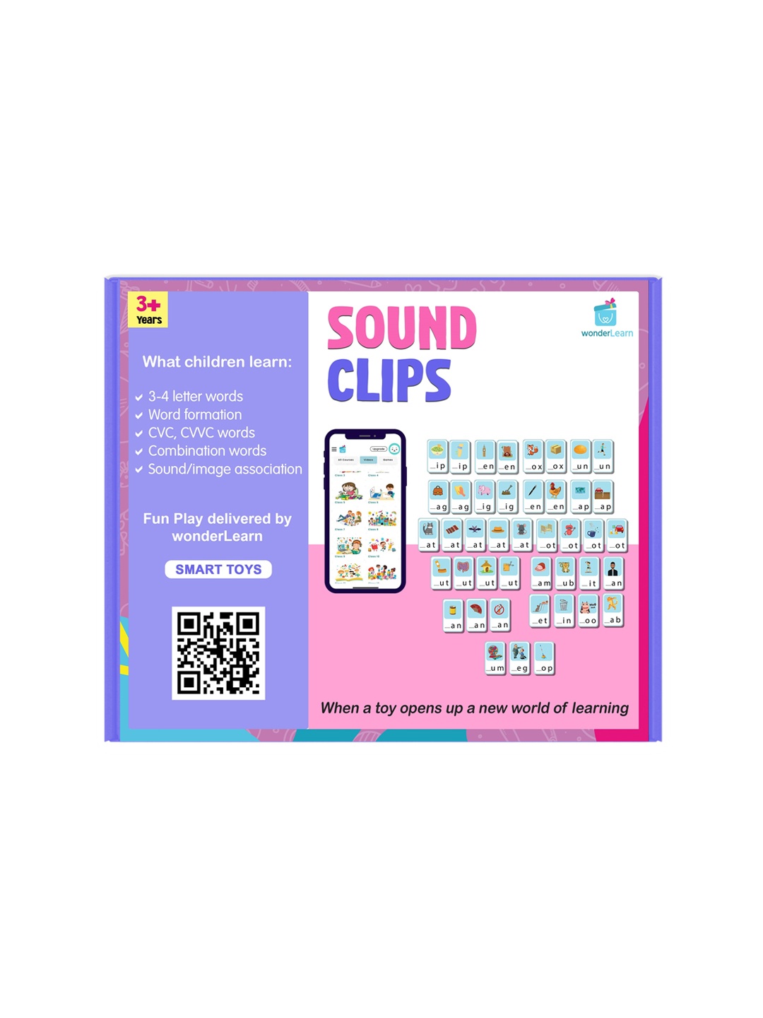 

wonderLearn Unisex Kids Sound Clips Learning and Development Toys, Pink