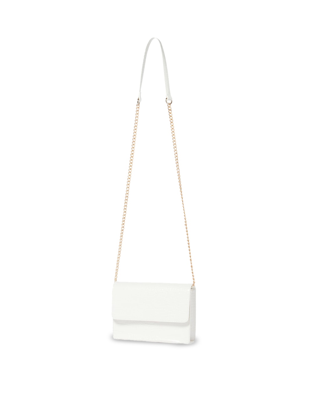 

Forever New Women White PU Swagger Sling Bag