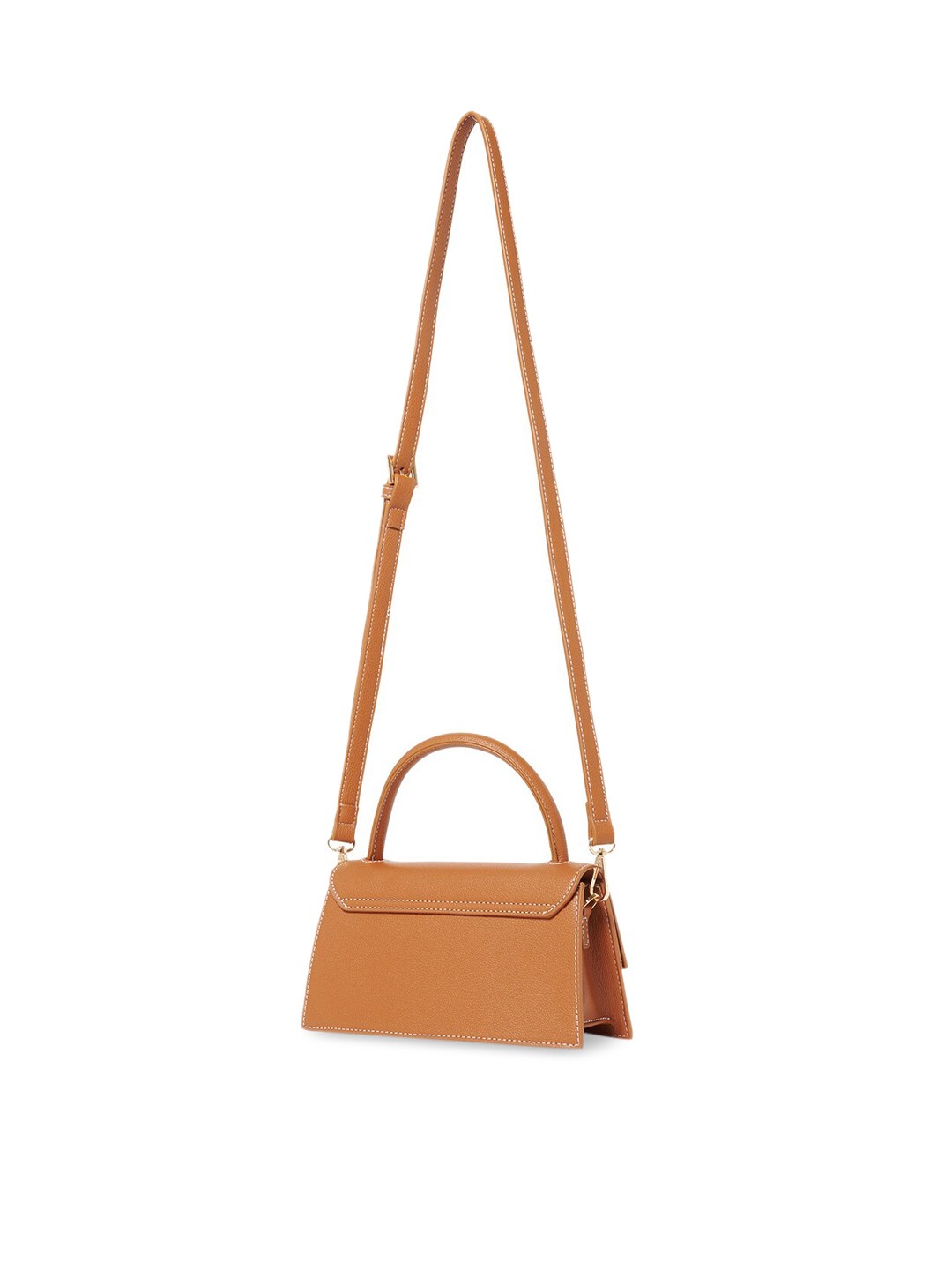 

Forever New Women Brown PU Structured Shoulder Bag