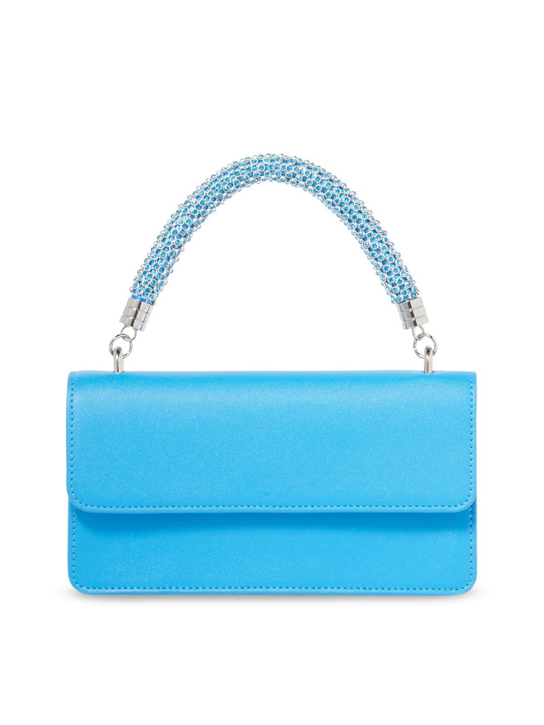 

Forever New Women Blue PU Structured Sling Bag