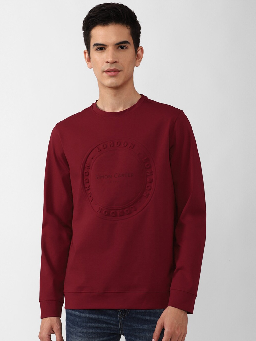 

SIMON CARTER LONDON Men Maroon Sweatshirt