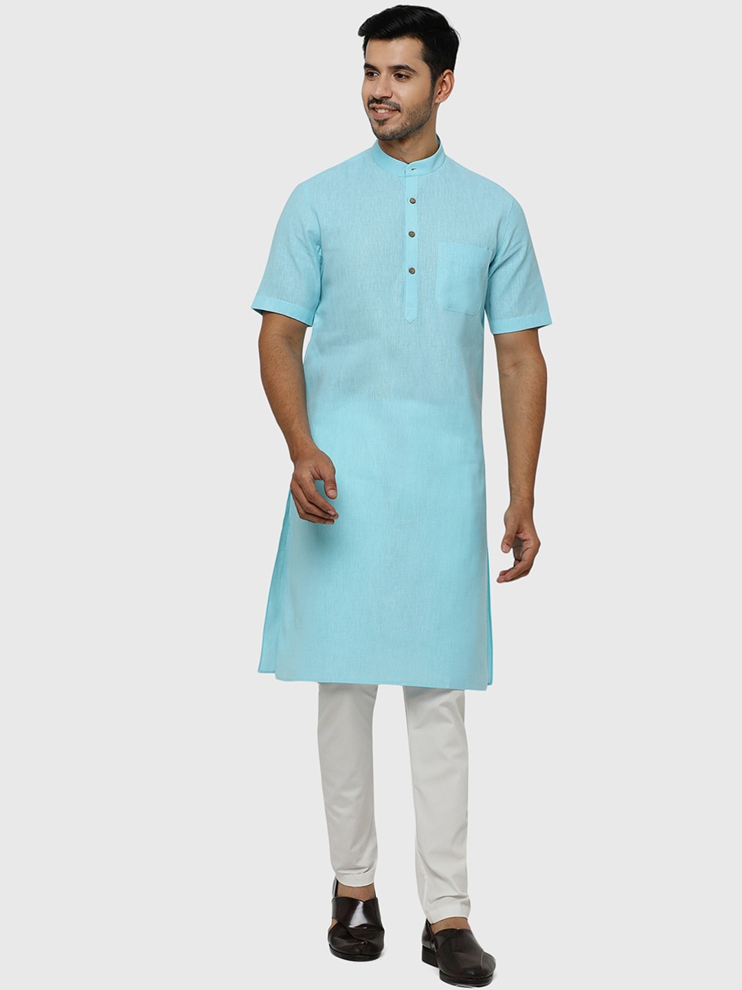 

Modi Kurta Men Blue Kurtas