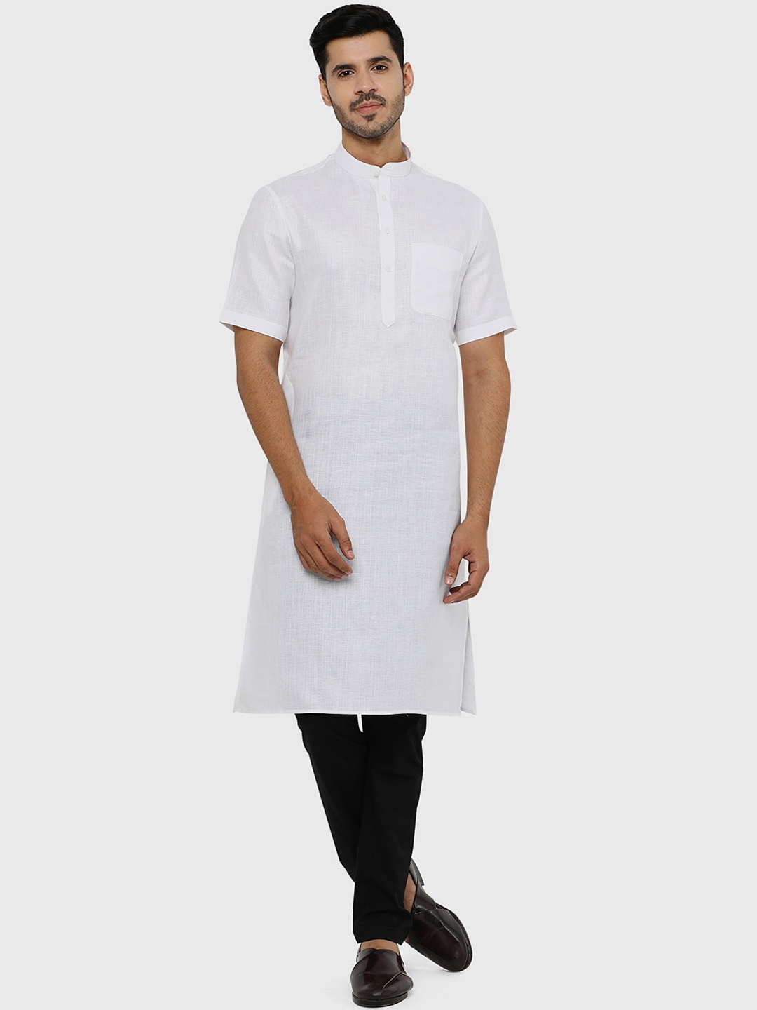 

Modi Kurta Men White Cotton Kurtas