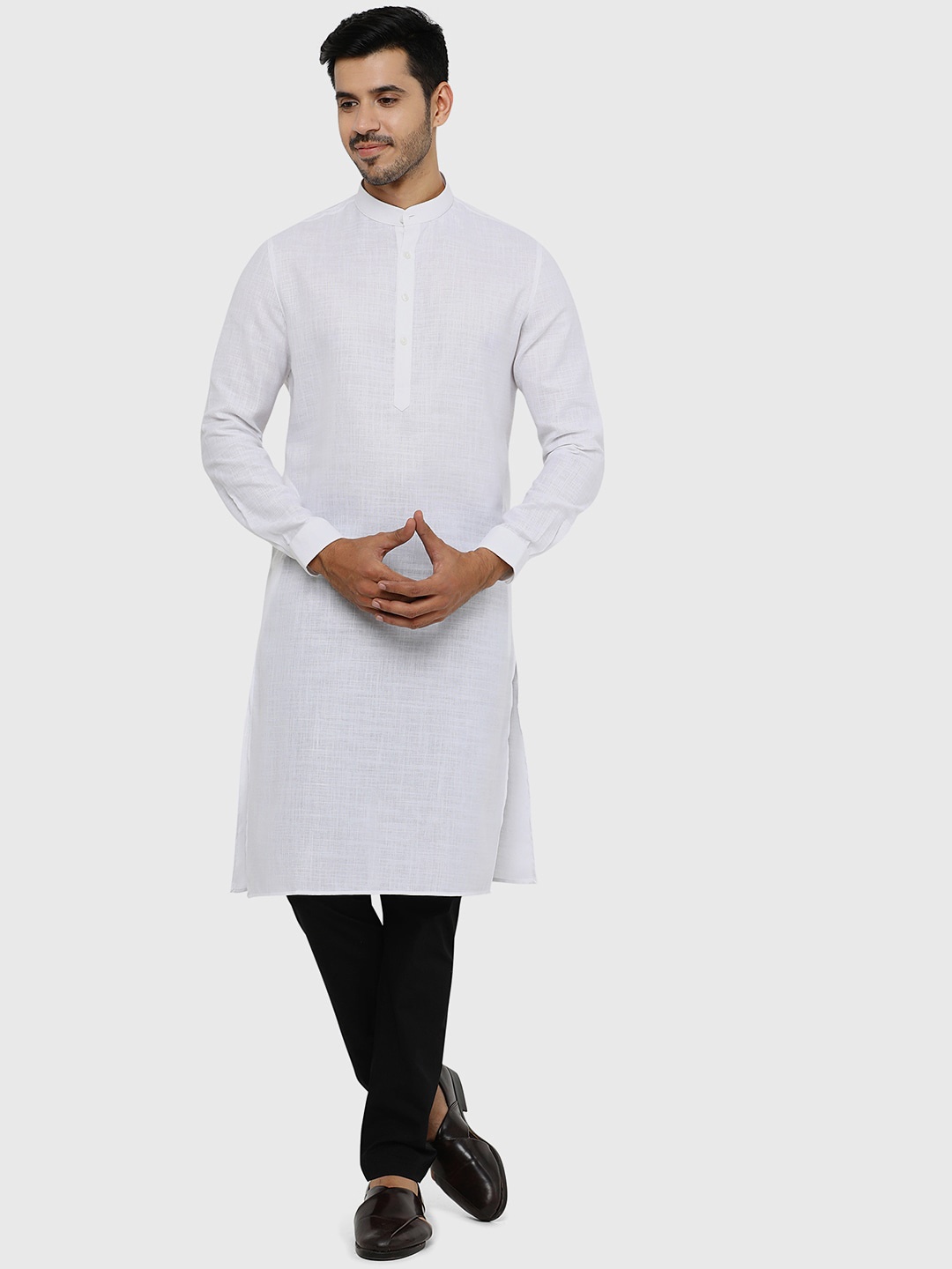 

Modi Kurta Men White Cotton Kurtas