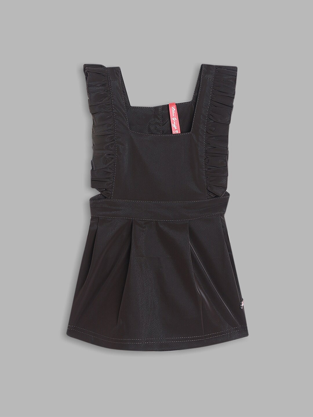 

Blue Giraffe Girls Black Solid A-Line Dress