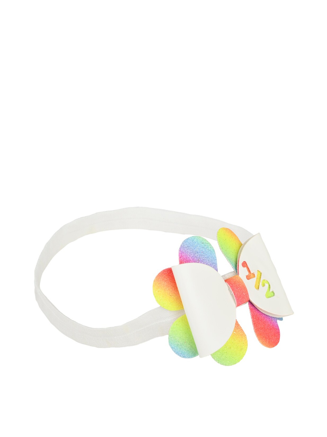 

Aye Candy Girls White Embellished Birthday Bow Chill Wrap Headband