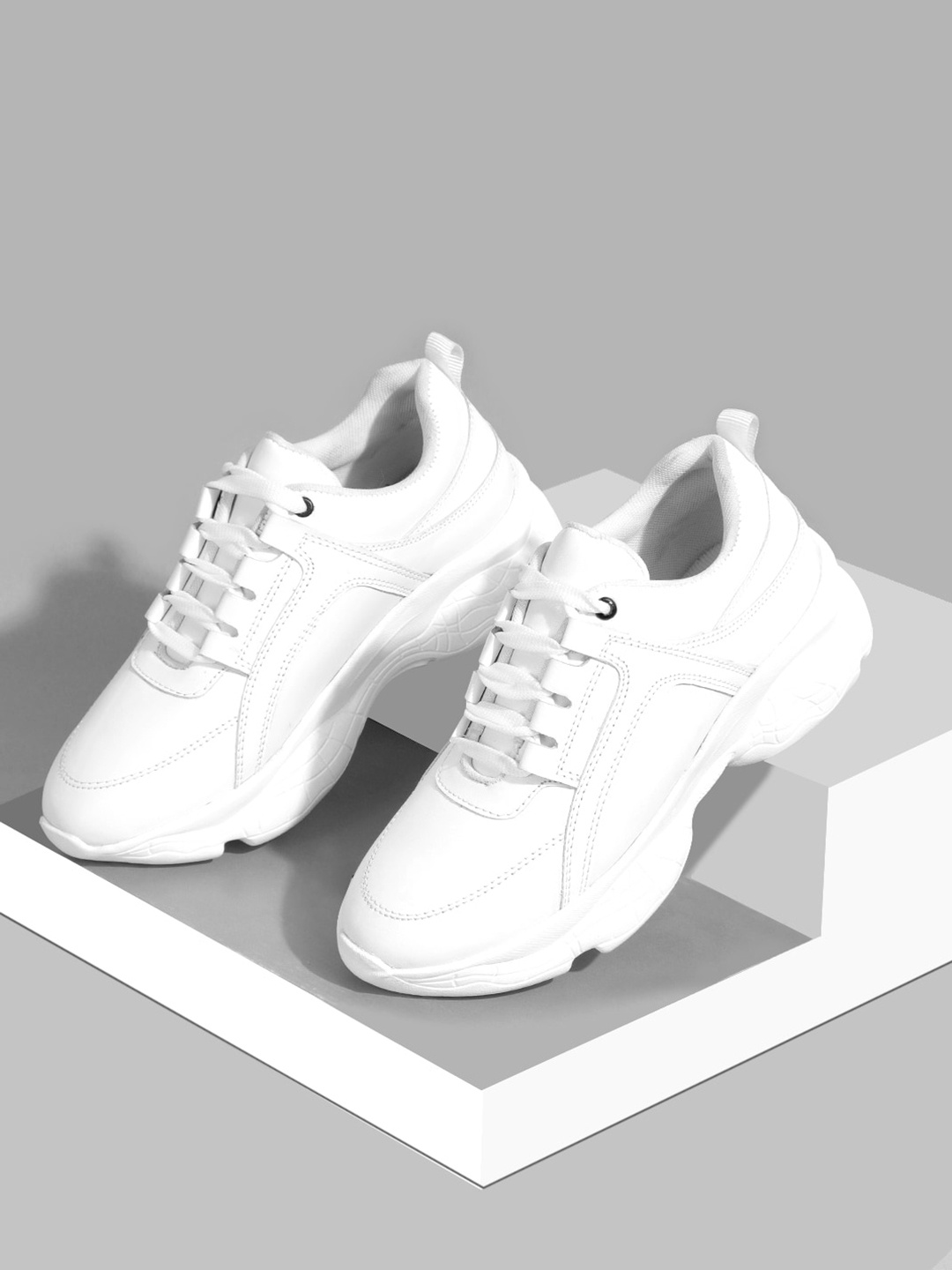 

RapidBox Women White Sneakers