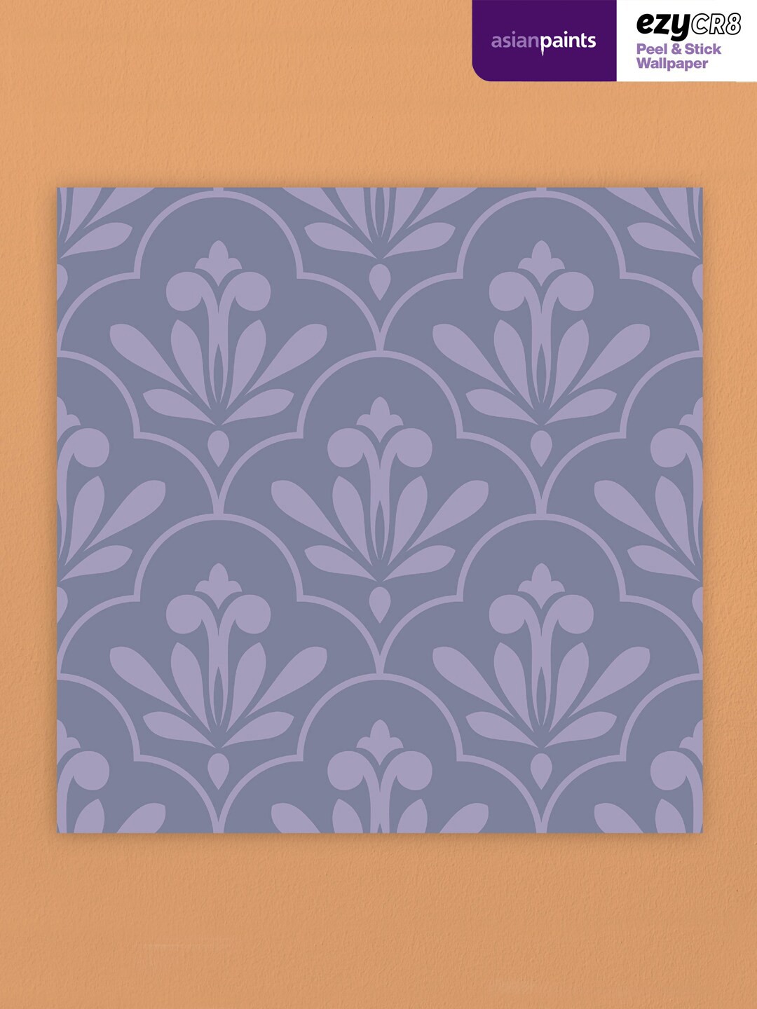 

Asian Paints Floral Peel & Stick Self Adhesive Wallpaper, Violet
