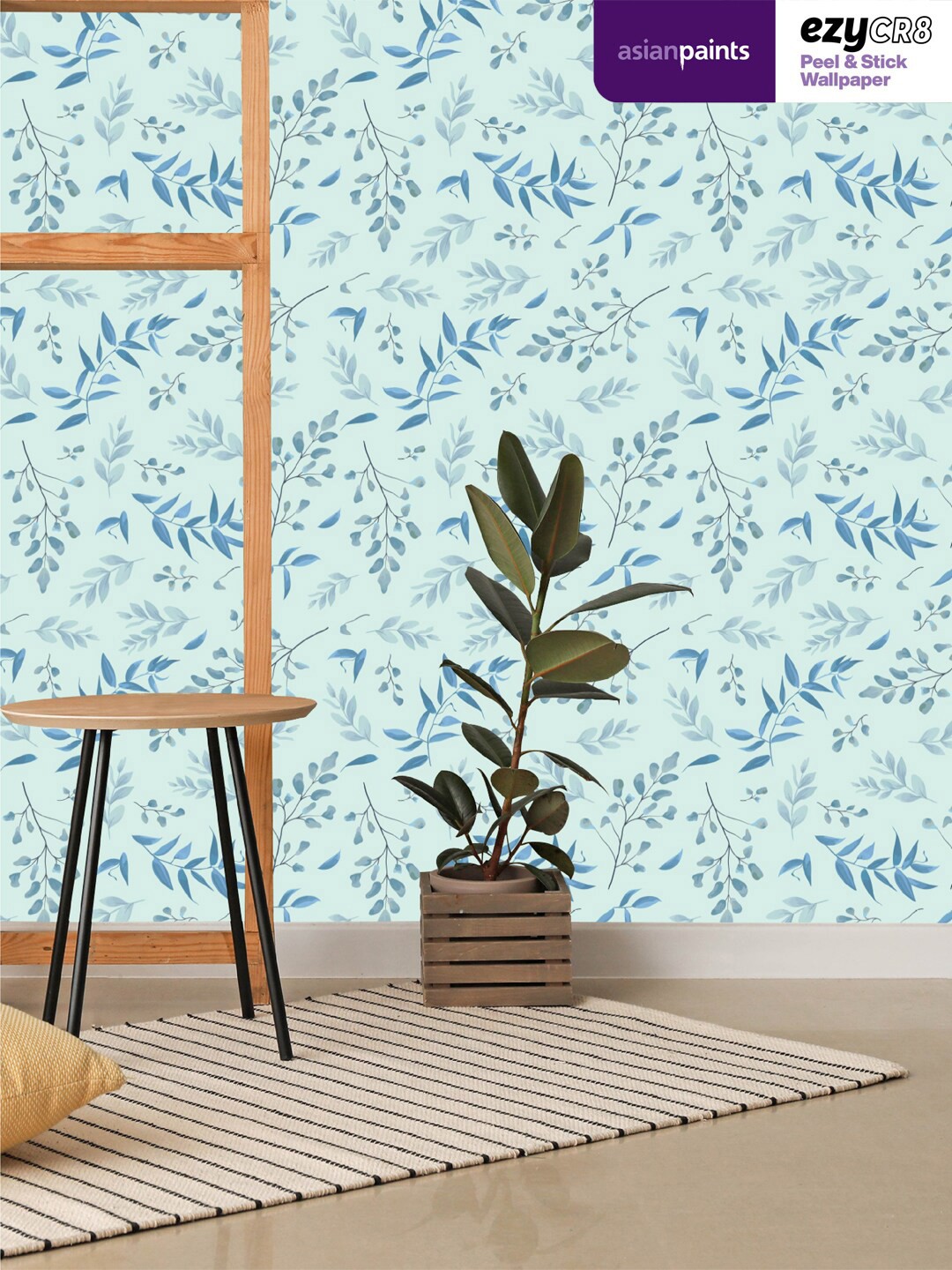 

Asian Paints Blue Floral Peel & Stick Self Adhesive Wallpaper