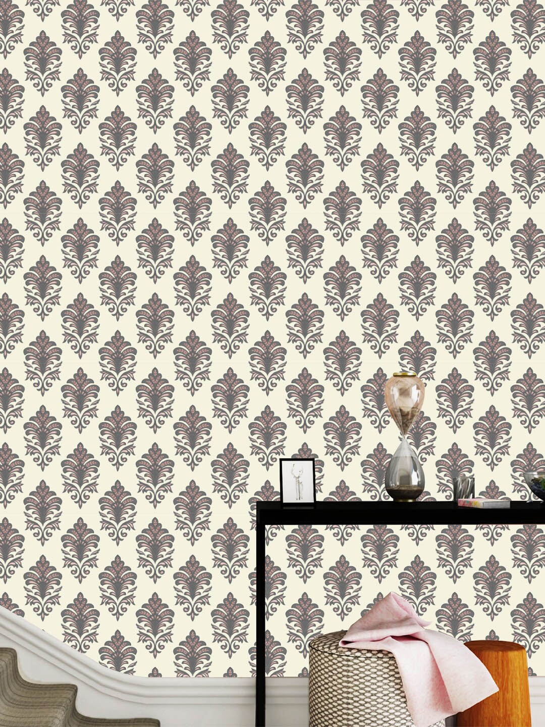 

Asian Paints Cream & Grey Floral Peel & Stick Self Adhesive Wallpaper