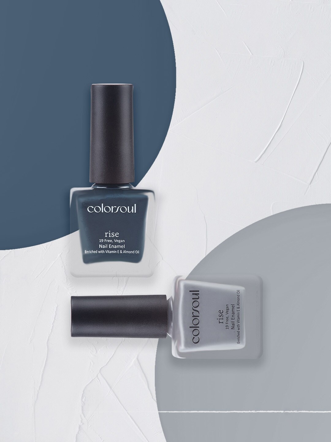

Colorsoul Set Of 2 Rise Nail Enamel - Embersome R21 & Grey Verve R20 - 8ml