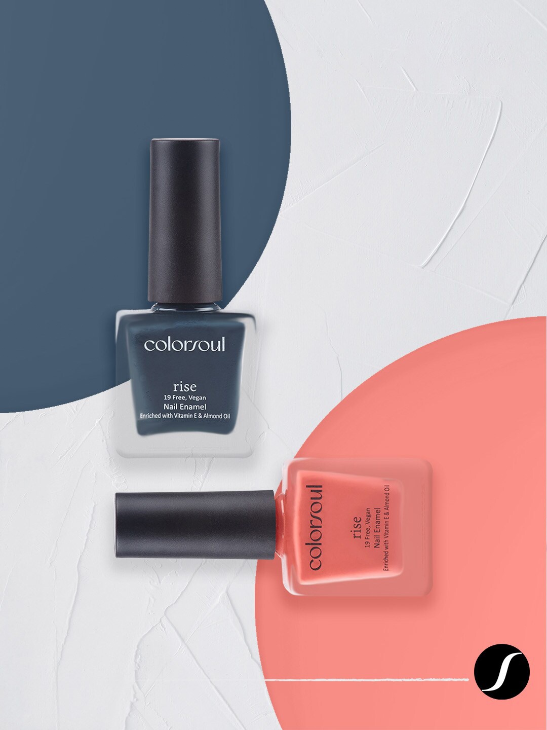 

Colorsoul Set Of 2 Rise Nail Enamel - Blush In Peach R04 & Embersome R21 - 8ml