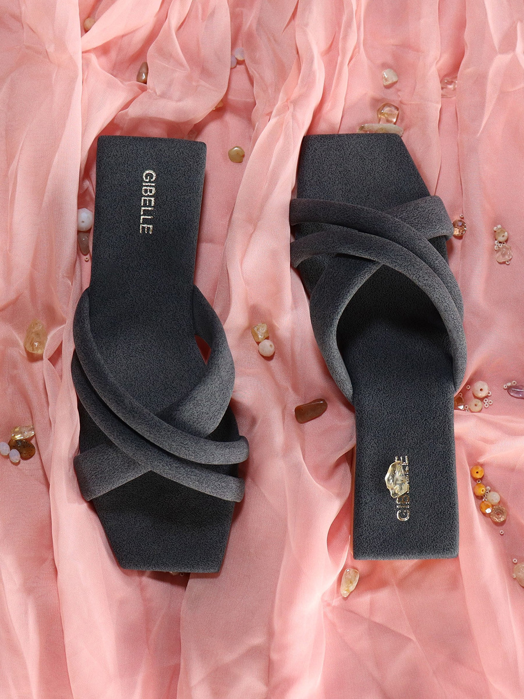

Gibelle Women Blue Open Toe Flats