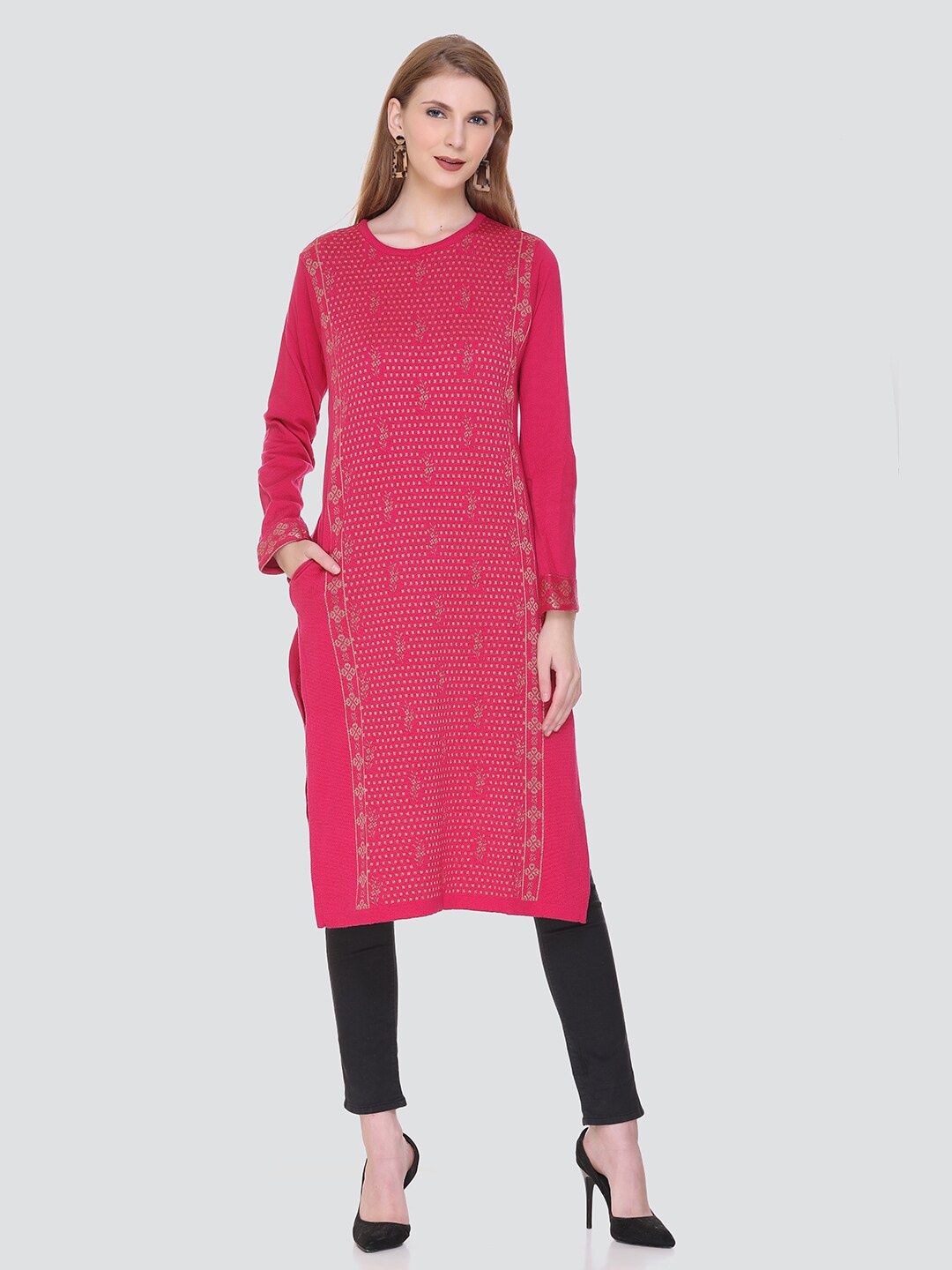 

KEIKO Women Pink Printed Kurta