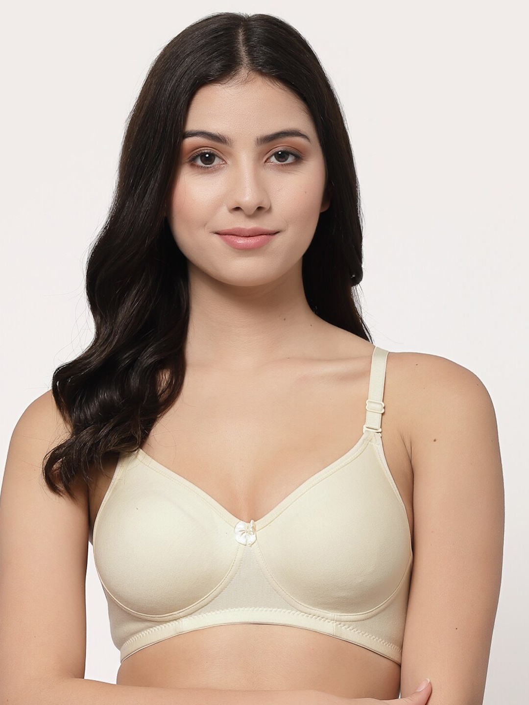 

College Girl Women Beige Cotton Bra