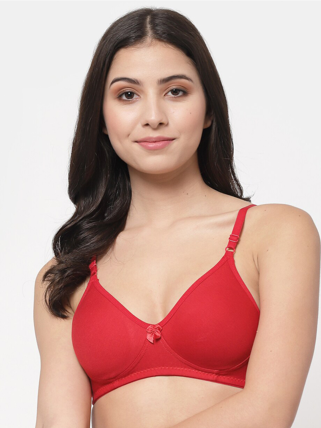 

College Girl Women Red Cotton Bra