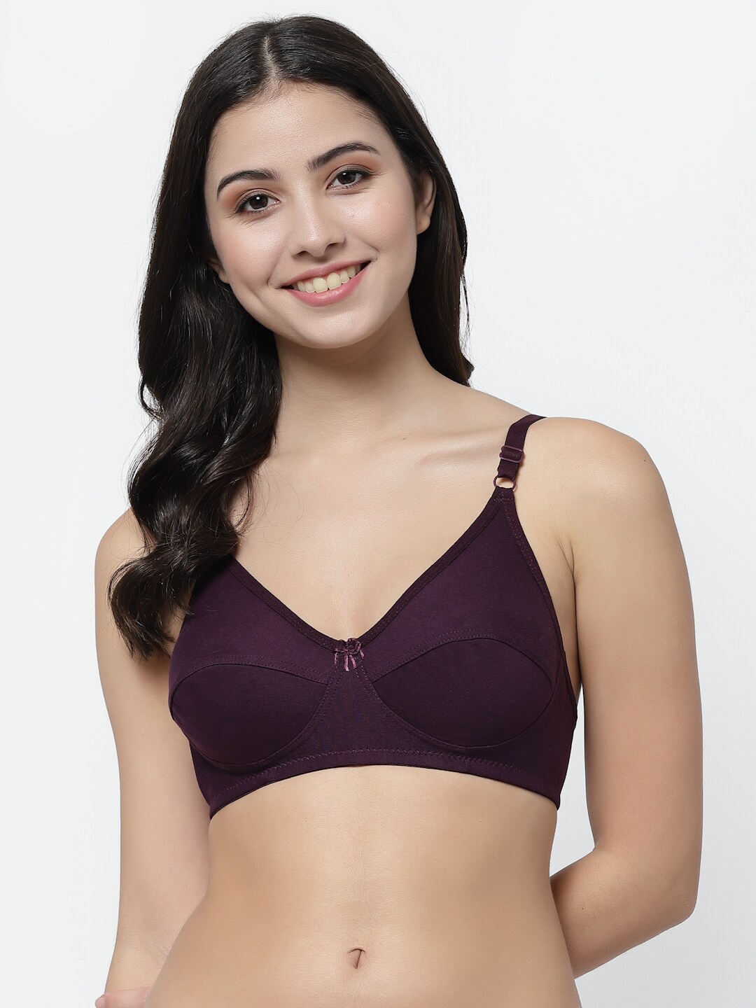

College Girl Burgundy Non Padded Everyday Bra