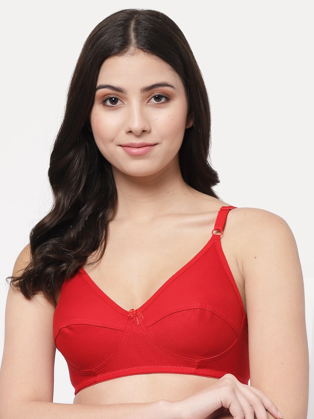 

College Girl Red Non Padded Everyday Bra