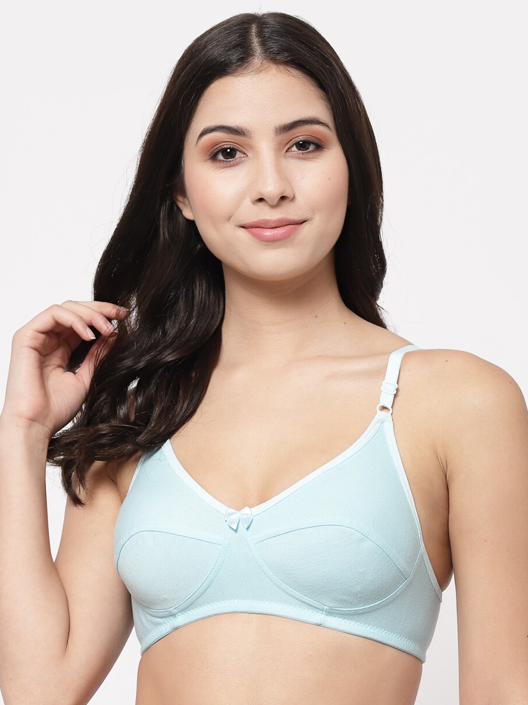 

College Girl Blue Non Padded Minimizer Bra