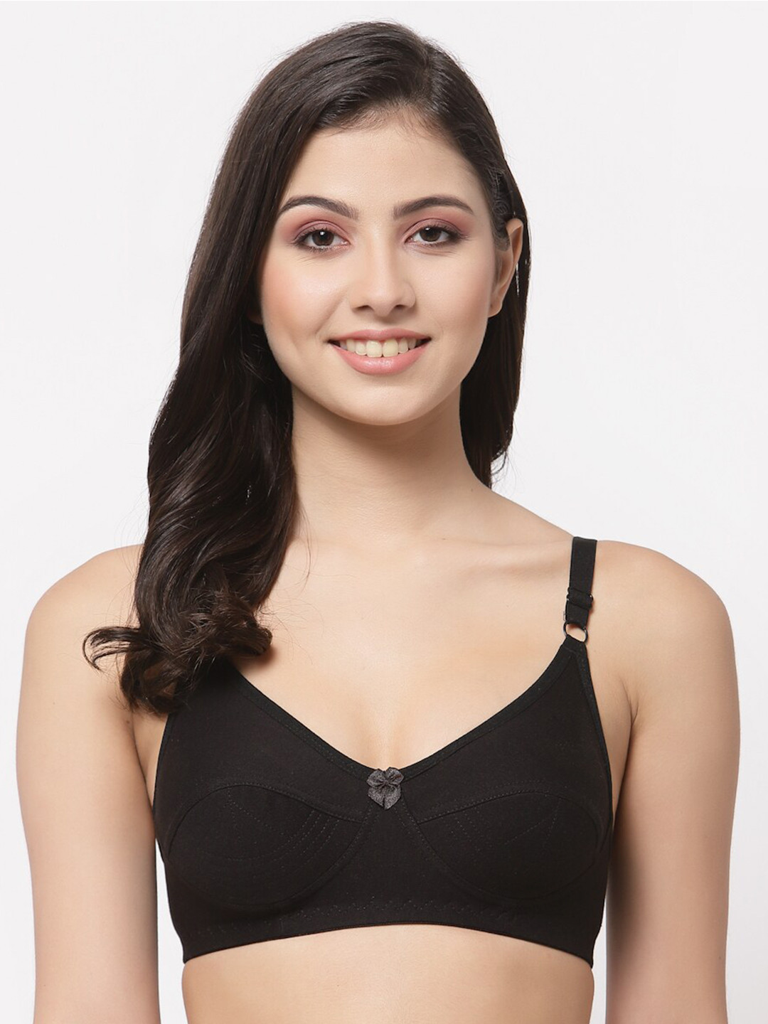 

College Girl Black Non Padded Everyday Bra