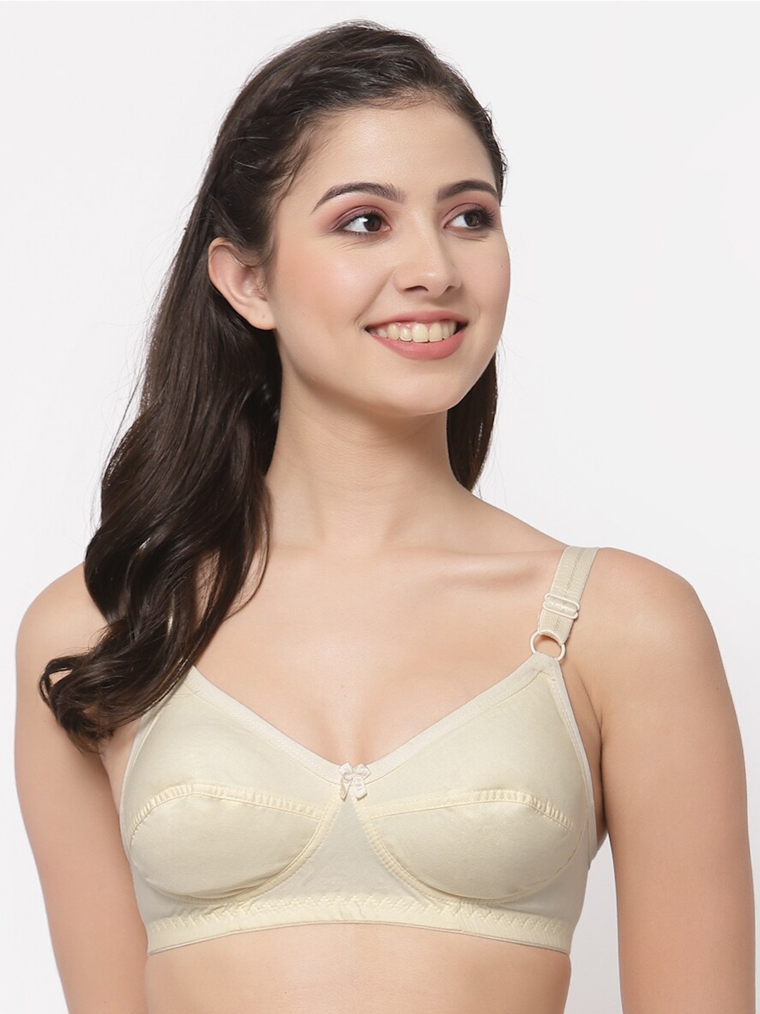 

College Girl Beige Non Padded Minimizer Bra