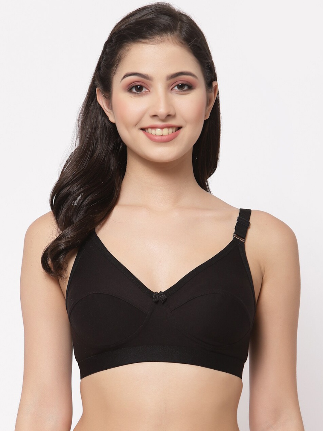 

College Girl Black Non Padded Everyday Bra